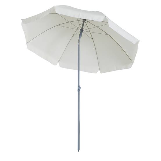 Outsunny - Parasol inclinable octogonal jardin/plage Ø2m sac transport inclus métal/polyester crème - Outsunny - Image 1