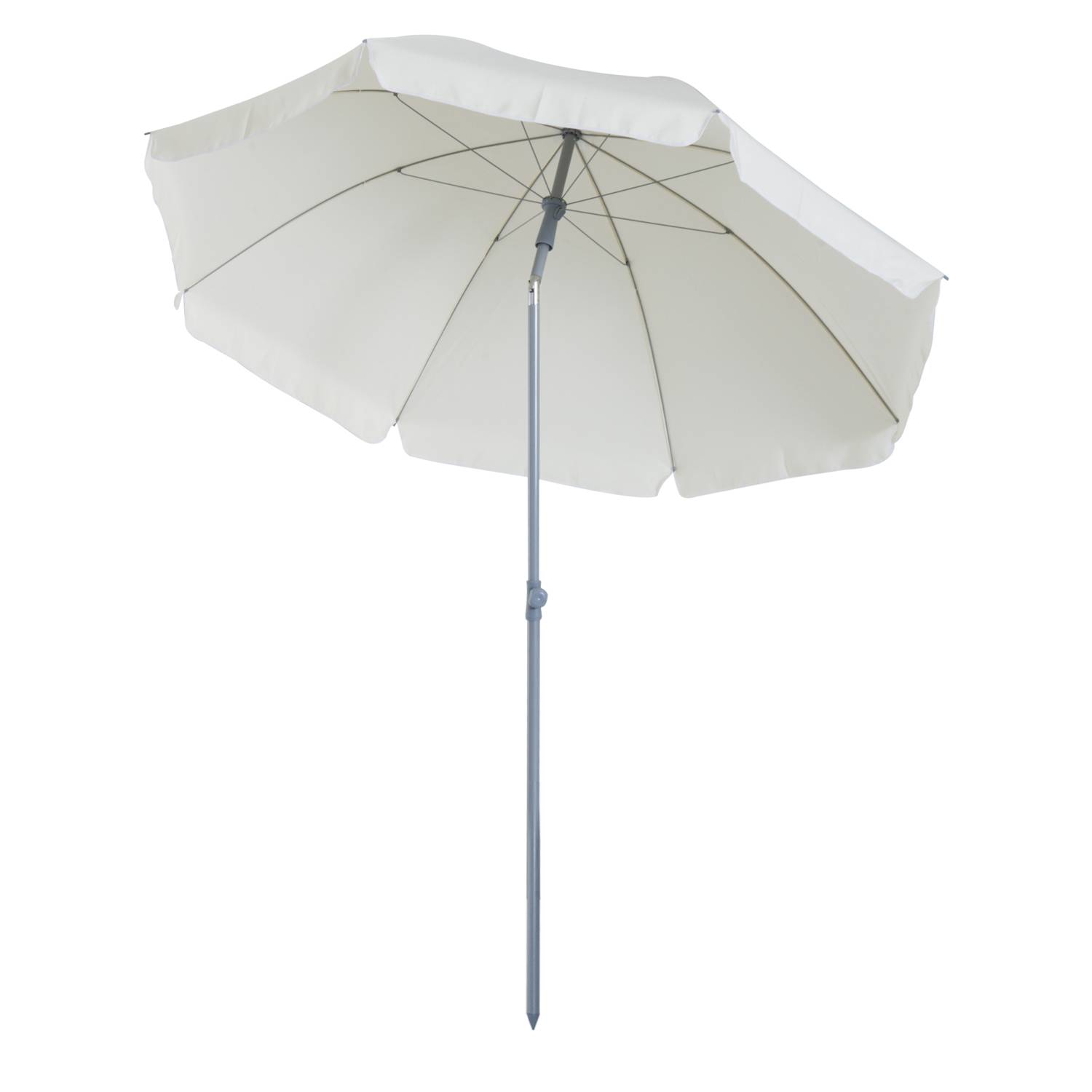 Outsunny - Parasol inclinable octogonal jardin/plage Ø2m sac transport inclus métal/polyester crème - Outsunny - Image 1