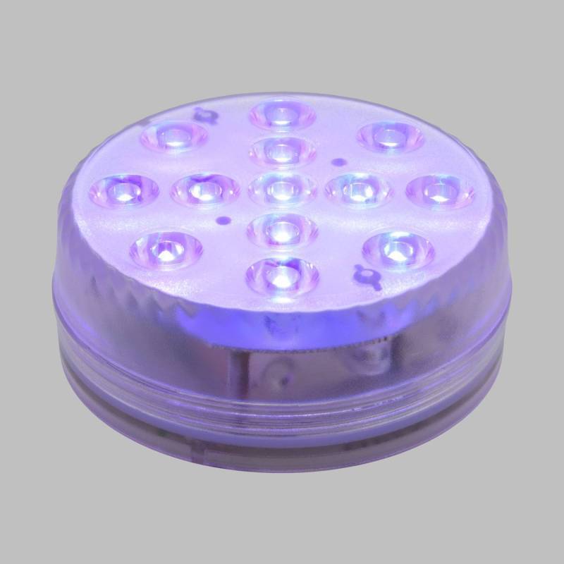 Base led submersible Ø8,5cm LED RGB IP68 avec télécommande Lotti - Image 5