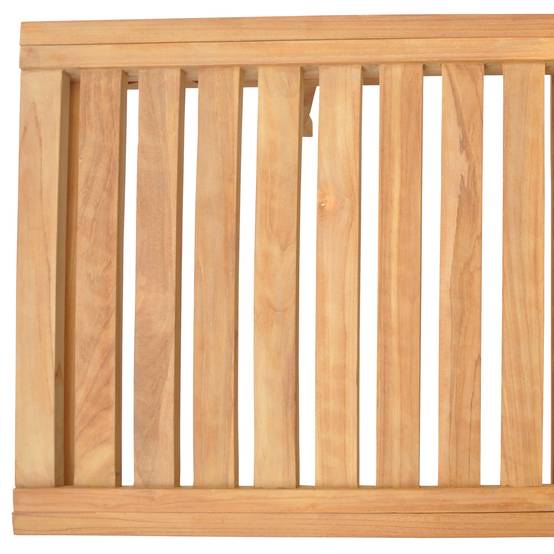 Ensemble bain de soleil pliant en teck avec table d'appoint LOMBOK - HAPPY GARDEN - Image 6
