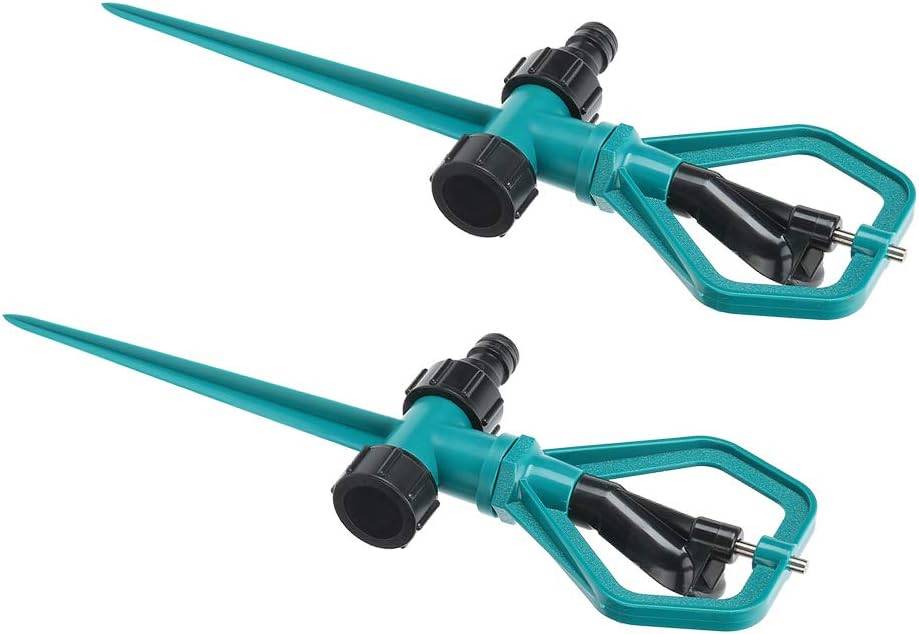 Arroseur automatique de jardin, buse rotative à 360°, avec insert au sol, accessoires d'arrosage pour l'irrigation agricole, pack de 2-Lytech - Image 6