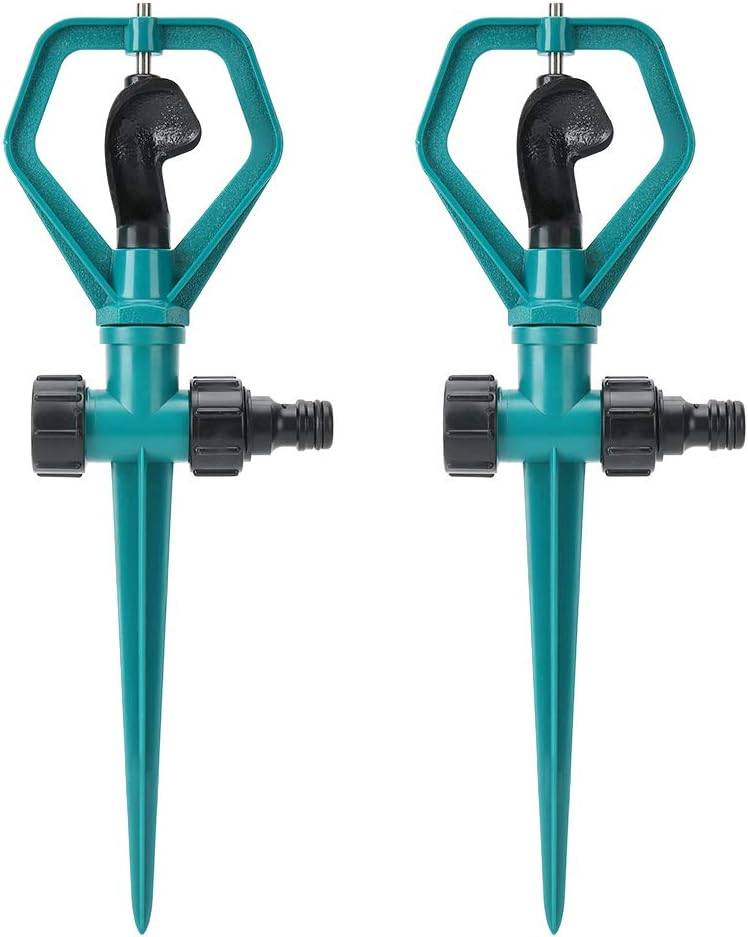 Arroseur automatique de jardin, buse rotative à 360°, avec insert au sol, accessoires d'arrosage pour l'irrigation agricole, pack de 2-Lytech - Image 8