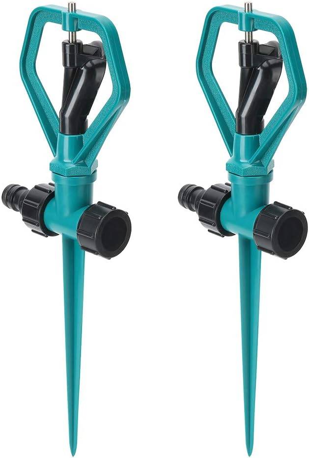Arroseur automatique de jardin, buse rotative à 360°, avec insert au sol, accessoires d'arrosage pour l'irrigation agricole, pack de 2-Lytech - Image 7