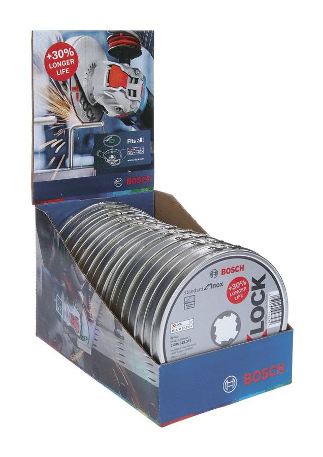 Bosch - Boîte de 10 disques à tronçonner X-LOCK Standard pour Inox 125 x 1,6 mm T41 - BOSCH - 2608619364 - Image 3