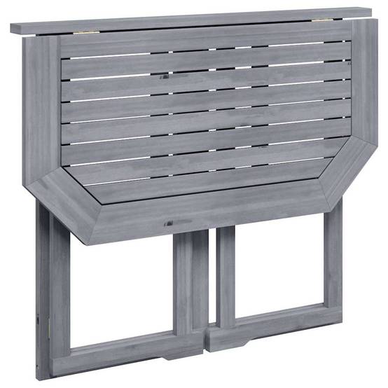 Table pliable de balcon Bois d'acacia massif 90 x 50 x 74 cm - PANGIVO - Image 3