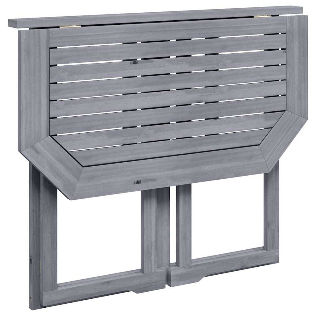 Table pliable de balcon Bois d'acacia massif 90 x 50 x 74 cm - PANGIVO - Image 3