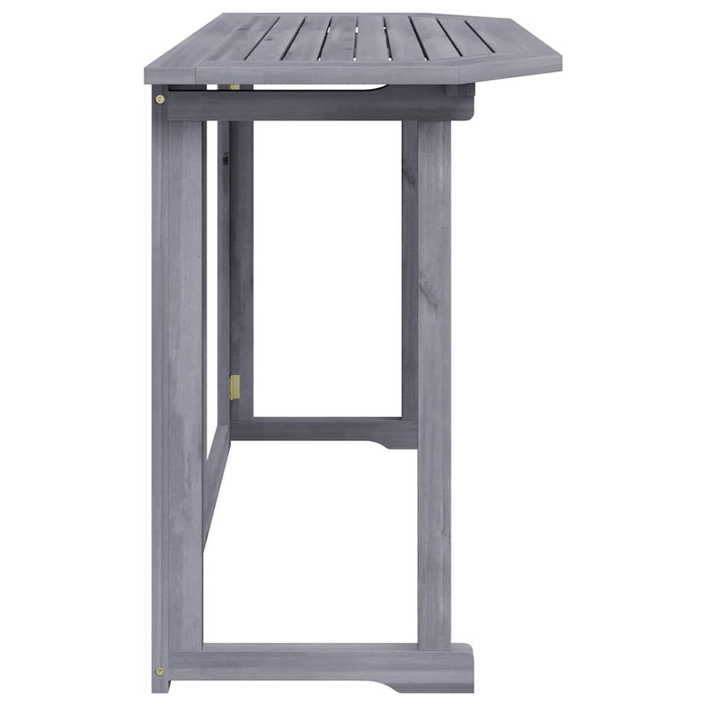Table pliable de balcon Bois d'acacia massif 90 x 50 x 74 cm - PANGIVO - Image 4
