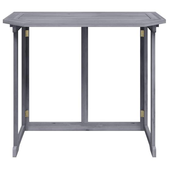 Table pliable de balcon Bois d'acacia massif 90 x 50 x 74 cm - PANGIVO - Image 2