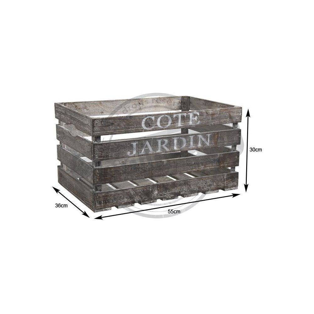 Aubry Gaspard - Caisse en bois Côté jardin Longueur 55cm - Image 2