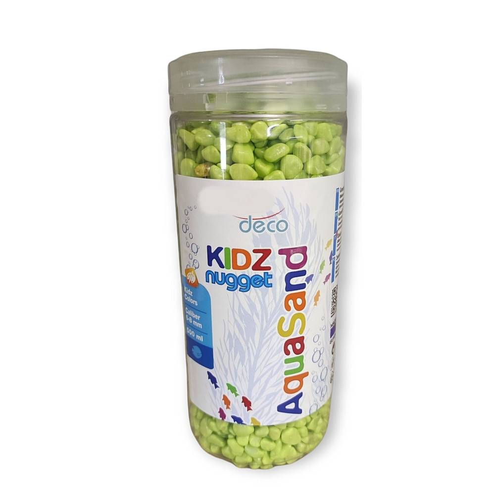 animallparadise - Gravier pour aquariums, vert pomme 500 ml. - Image 1