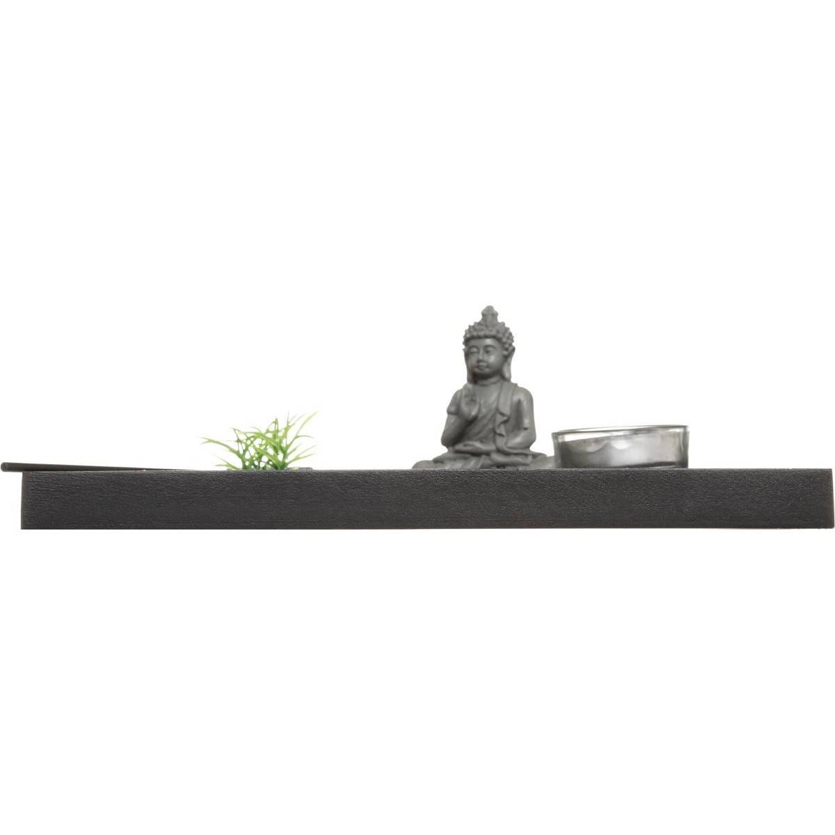 Jardin Zen Yin Yang Bouddha sur un plateau avec Bougie et décoration - Image 3