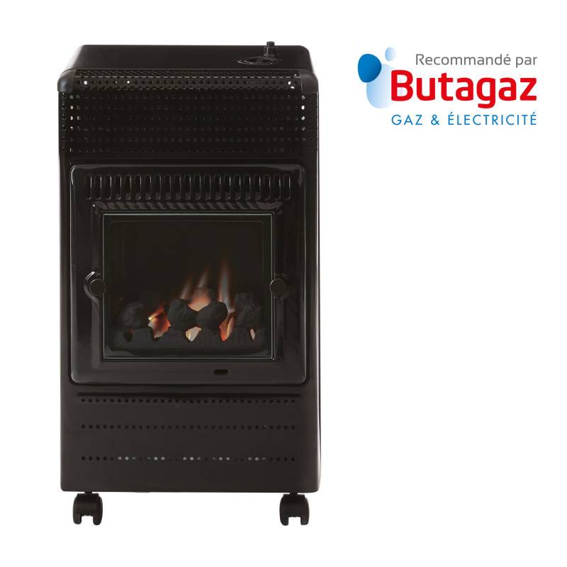Favex - Chauffage d'appoint à gaz Ektor Fire - FAVEX - Intérieur - Infrableu Effet feu de cheminée - Livré avec tuyau et détendeur - 40 m² - Image 3
