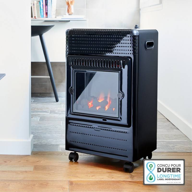 Favex - Chauffage d'appoint à gaz Ektor Fire - FAVEX - Intérieur - Infrableu Effet feu de cheminée - Livré avec tuyau et détendeur - 40 m² - Image 2