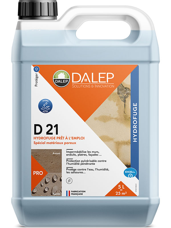 Hydrofuge DALEP D21 Prêt à l'emploi Bidon de 5 Litres - 221005 - Image 2