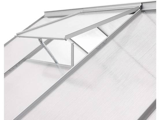 Habitat Et Jardin - Serre Jardin Polycarbonate 250 X 190 X 195 Cm "basilic" - 4,75 M² - Gris -habitat Et Jardin - Image 3