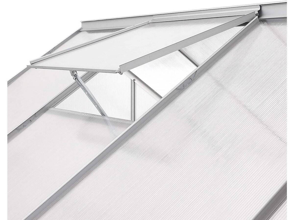 Habitat Et Jardin - Serre Jardin Polycarbonate 250 X 190 X 195 Cm "basilic" - 4,75 M² - Gris -habitat Et Jardin - Image 3