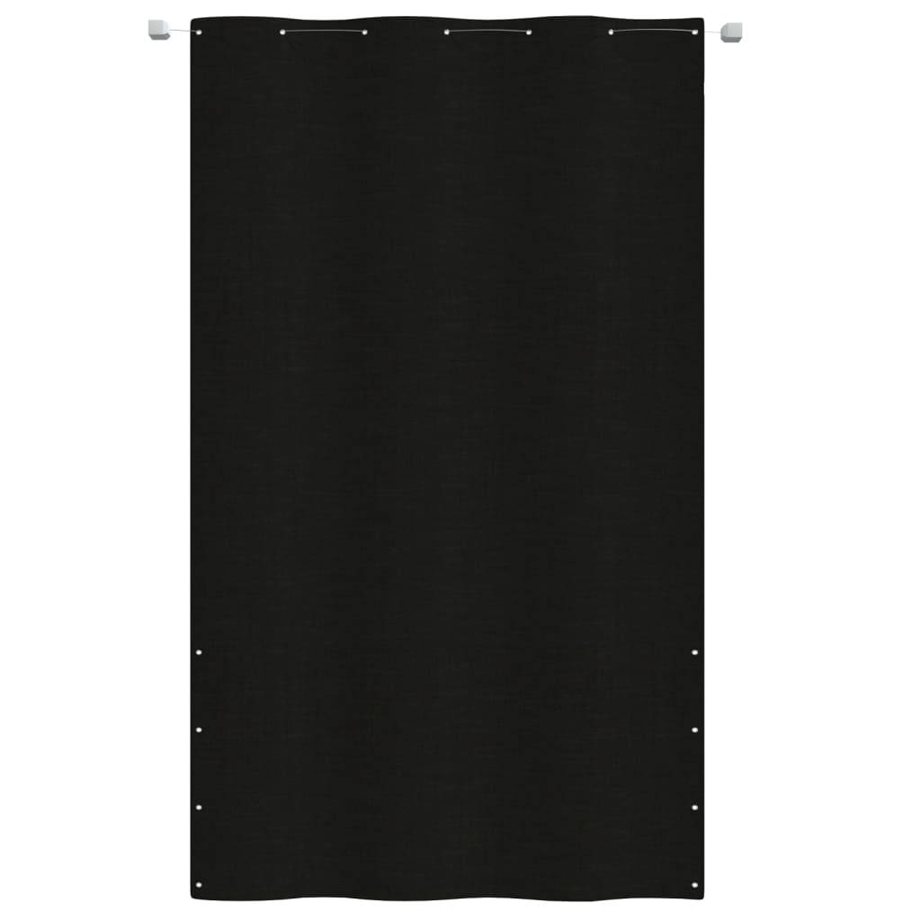 Helloshop26 - Écran de balcon brise pare vue protection confidentialité 140 x 240 cm tissu oxford noir - Image 2
