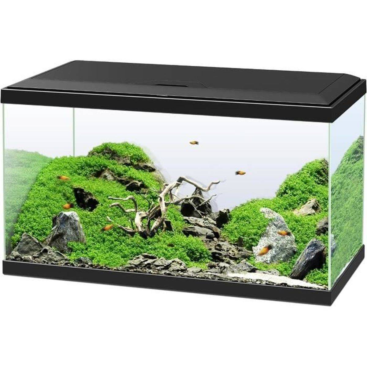 Ciano - Aquarium rectangle 60 L noir avec filtre interne CF80, chauffage 50 W et LED CLA60 - CIANO - Image 9
