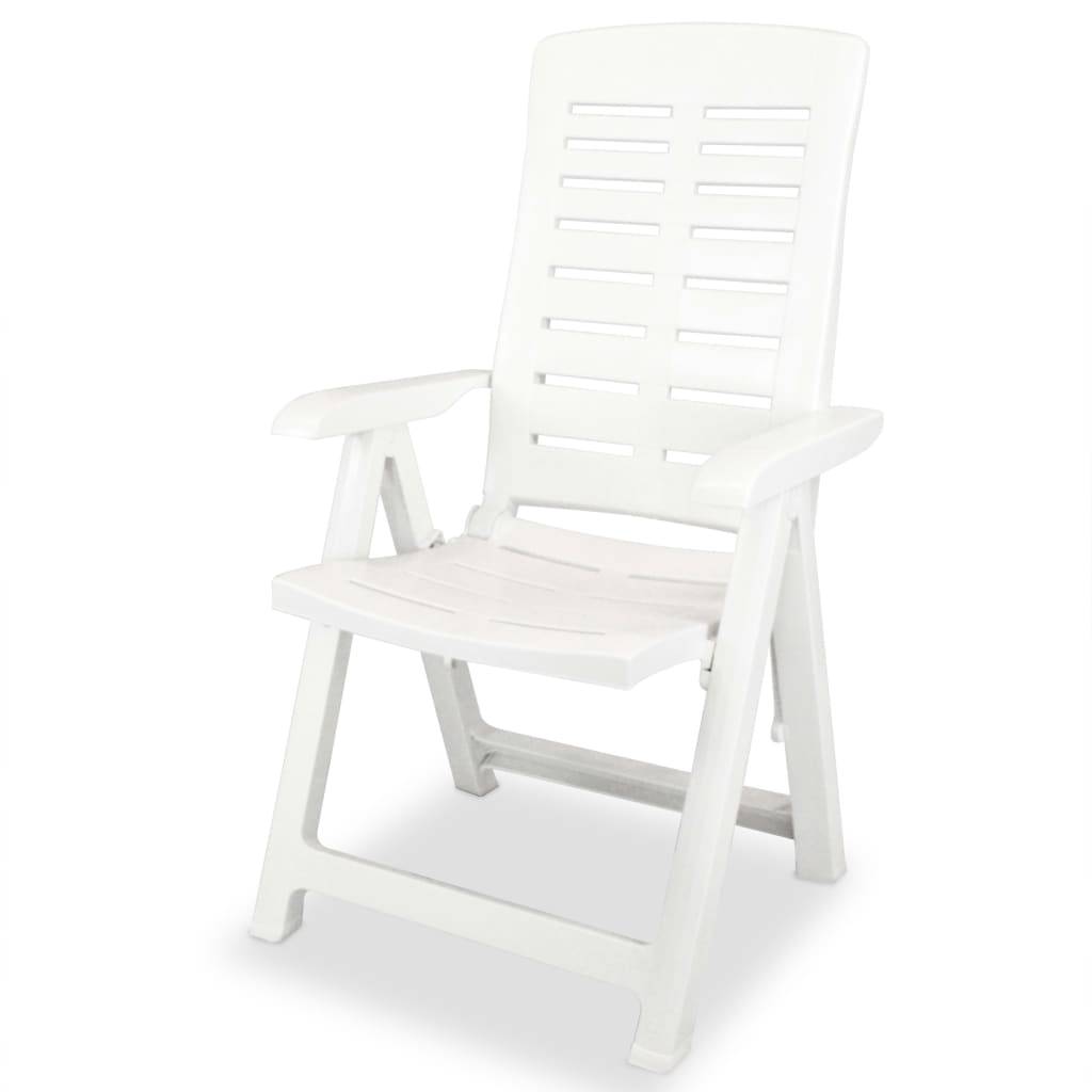 Prolenta Premium - Chaises de jardin plastique blanc 60 x 61 x 108 cm - Prolenta premium p3180.2 - Image 3