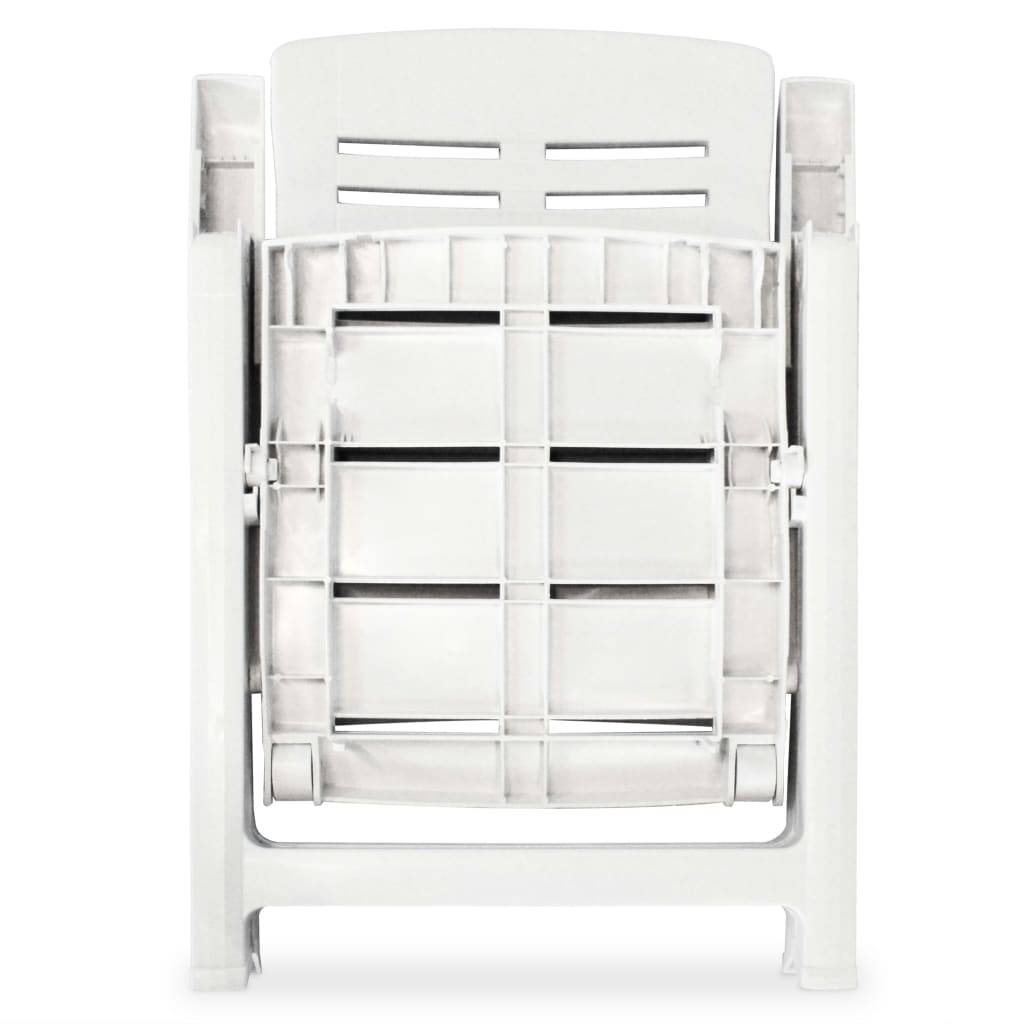 Prolenta Premium - Chaises de jardin plastique blanc 60 x 61 x 108 cm - Prolenta premium p3180.2 - Image 6
