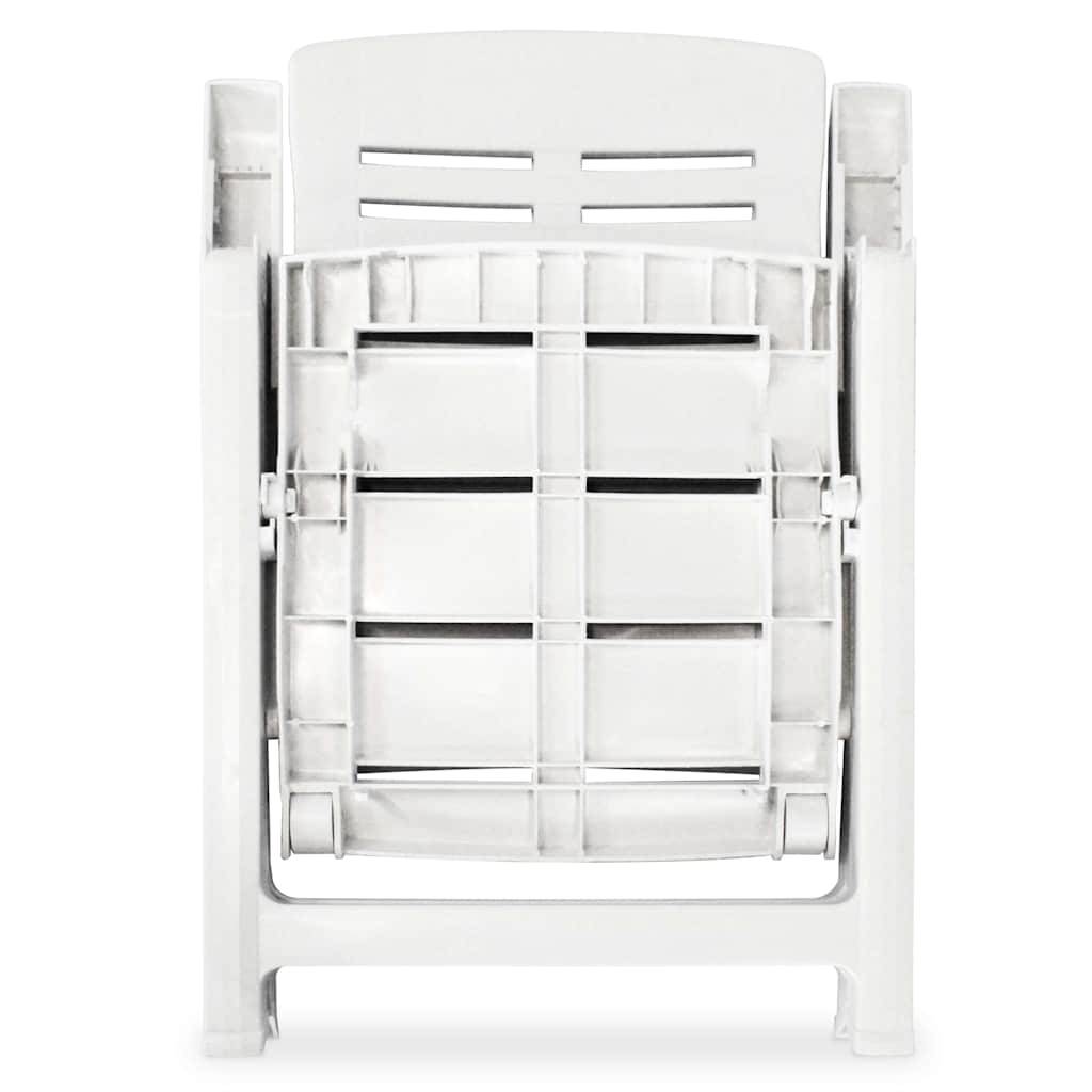 Prolenta Premium - Chaises de jardin plastique blanc 60 x 61 x 108 cm - Prolenta premium p3160.4 - Image 7