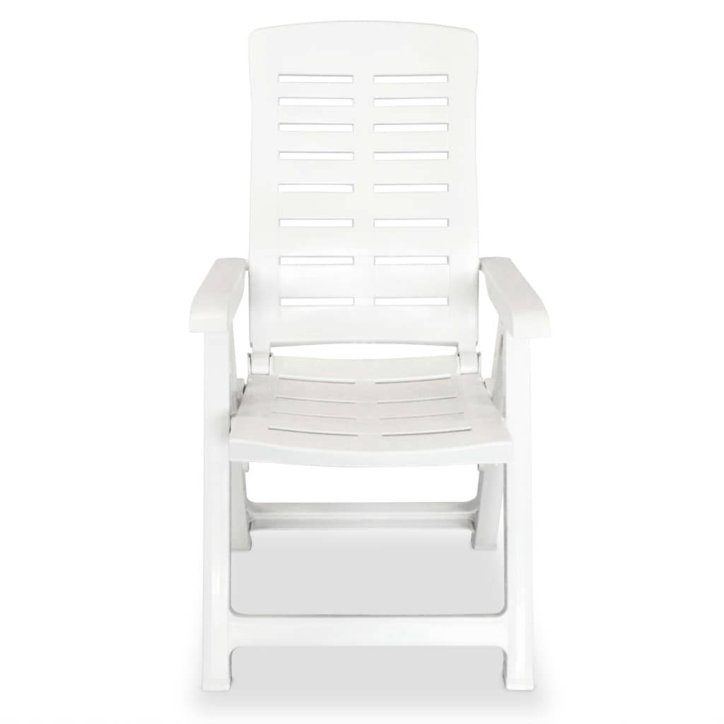 Prolenta Premium - Chaises de jardin plastique blanc 60 x 61 x 108 cm - Prolenta premium p3180.2 - Image 4