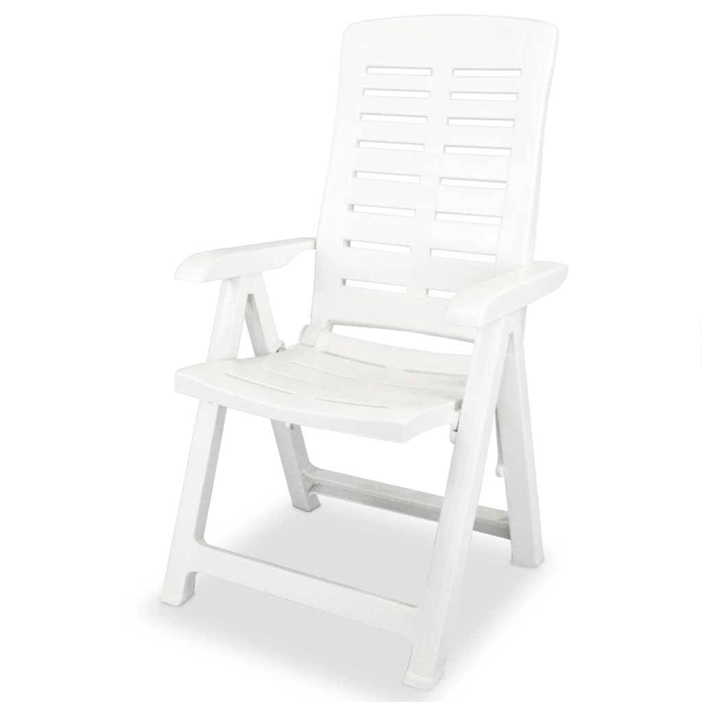 Prolenta Premium - Chaises de jardin plastique blanc 60 x 61 x 108 cm - Prolenta premium p3160.4 - Image 2