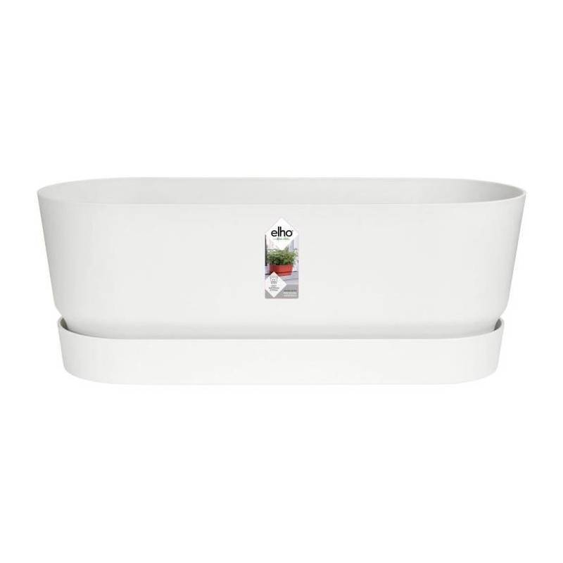 Elho - Planteur Ovale Greenville - Plastique - ø50 - Blanc - Image 1