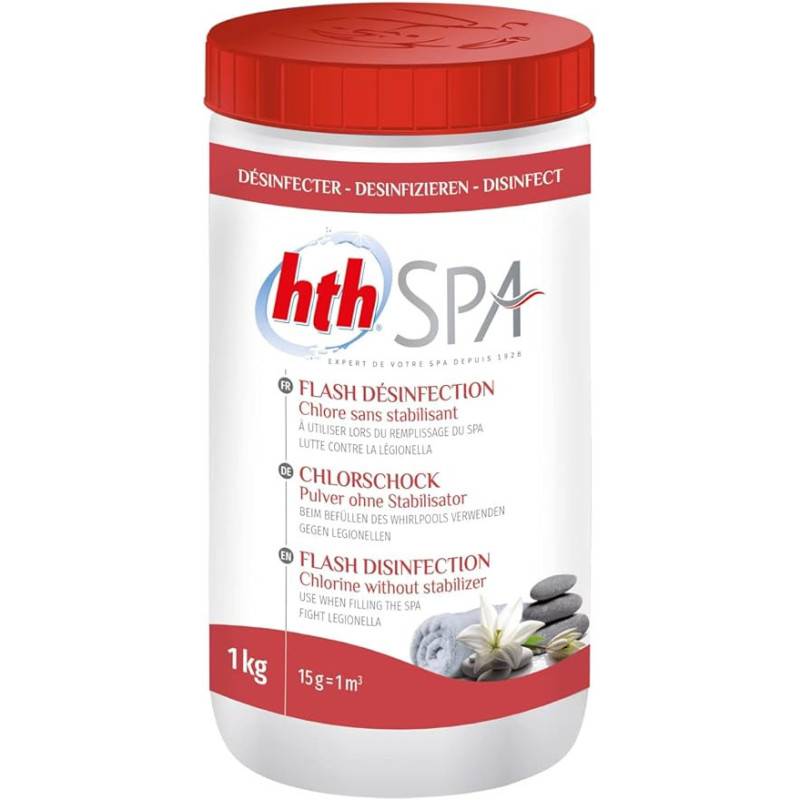 Chlore choc hth Spa FLASH Désinfection 1 kg - Image 4