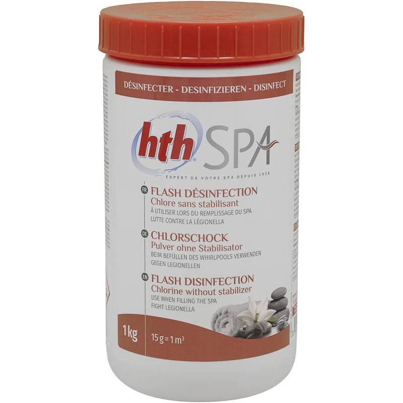 Chlore choc hth Spa FLASH Désinfection 1 kg - Image 1