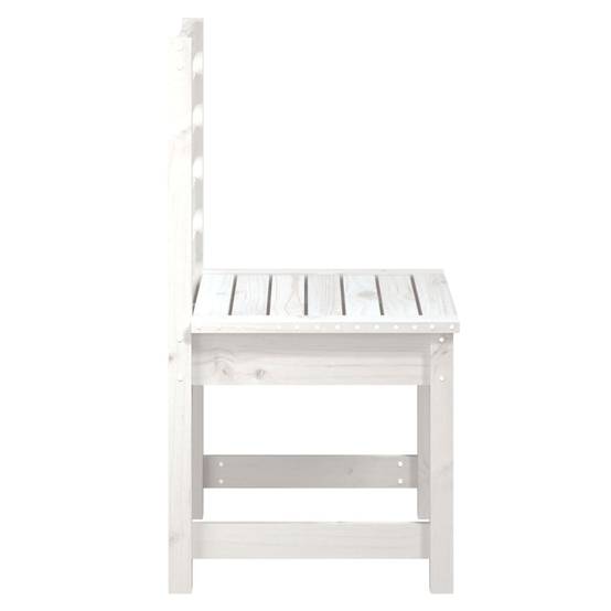 Vidaxl - Chaises de jardin lot de 2 blanc 50x48x91,5 cm bois massif pin vidaXL 824026 - Image 6
