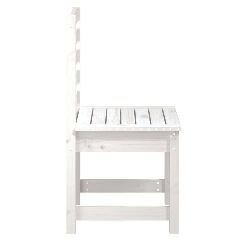 Vidaxl - Chaises de jardin lot de 2 blanc 50x48x91,5 cm bois massif pin vidaXL 824026 - Image 6