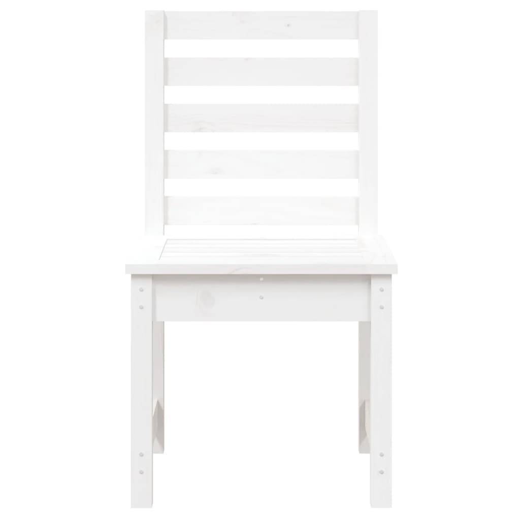 Vidaxl - Chaises de jardin lot de 2 blanc 50x48x91,5 cm bois massif pin vidaXL 824026 - Image 5