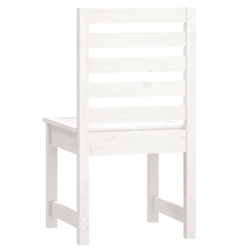 Vidaxl - Chaises de jardin lot de 2 blanc 50x48x91,5 cm bois massif pin vidaXL 824026 - Image 7