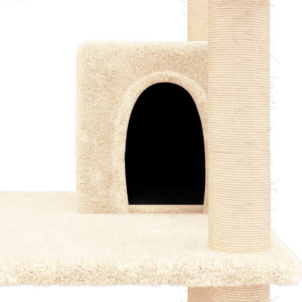 Vidaxl - Arbre à chat avec griffoirs en sisal Crème 162 cm vidaXL 171633 - Image 4