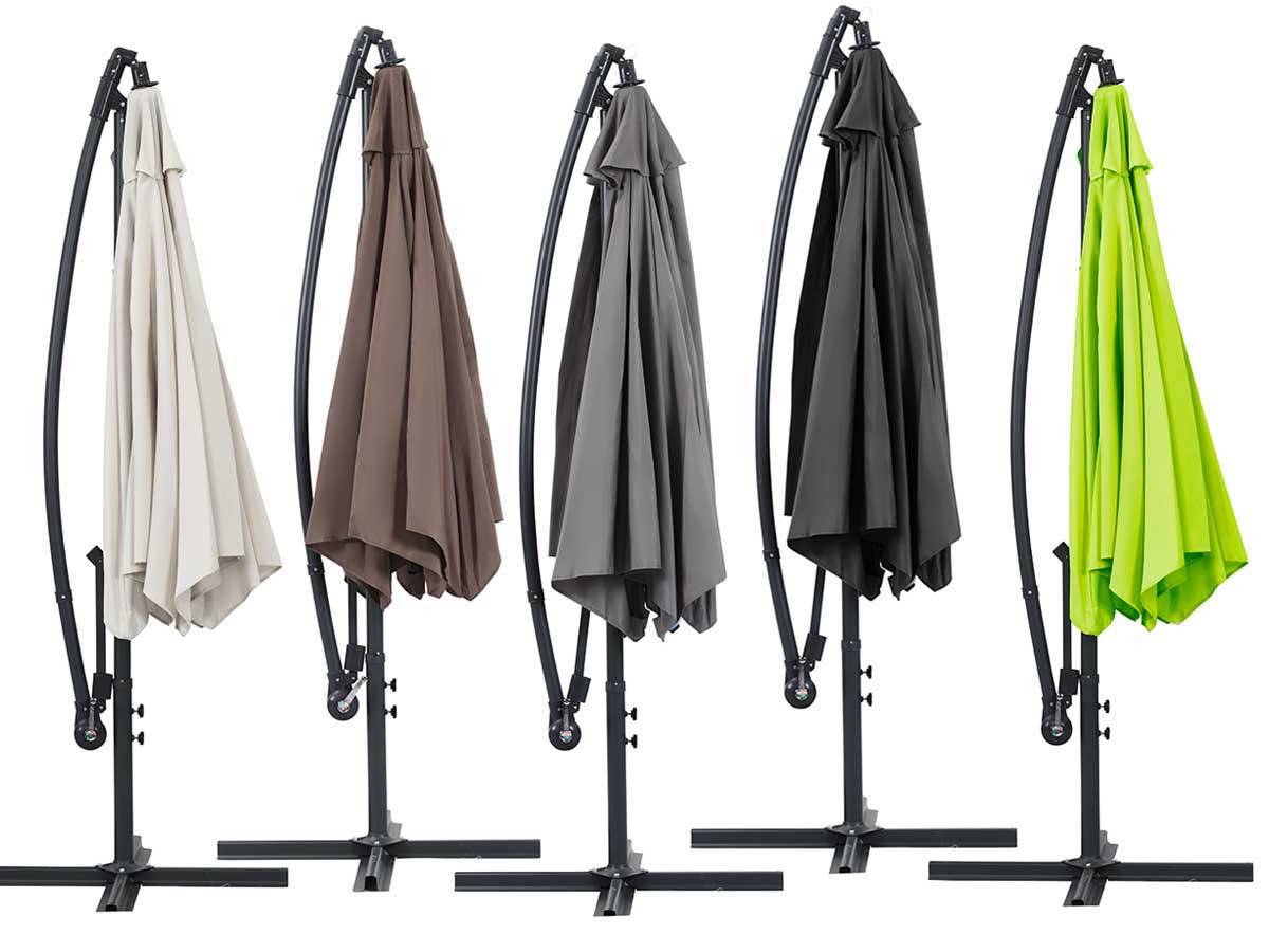 Habitat Et Jardin - Parasol Jardin Déporté Alu "ilios" - Rond - ø 3 M - Gris -habitat Et Jardin - Image 3