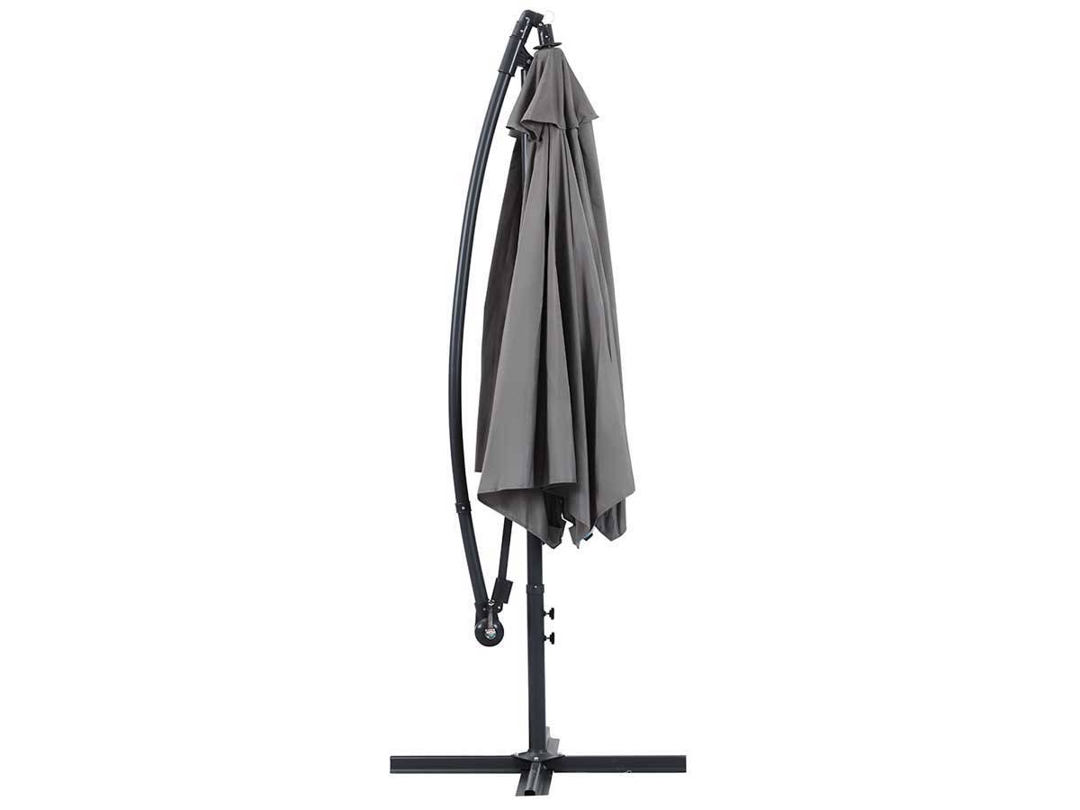 Habitat Et Jardin - Parasol Jardin Déporté Alu "ilios" - Rond - ø 3 M - Gris -habitat Et Jardin - Image 2