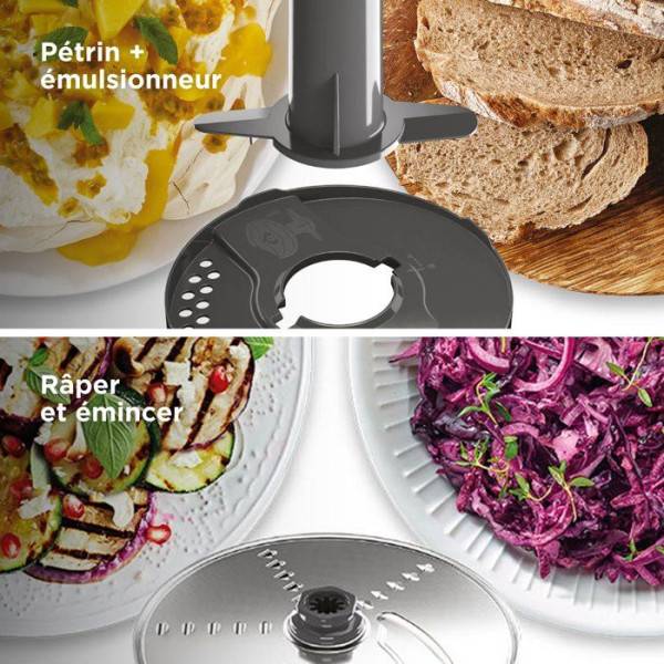 Robot  multifonction - KENWOOD - MultiPro Express FDP65.450WH - 1000 W - 3 L - 2 vitesses - Blender 1,5 L - Blanc - Image 6