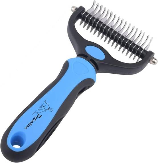 Petsation - Brosse Chien - Chat – Râteau de toilettage (bleu) - Petsation - Image 1
