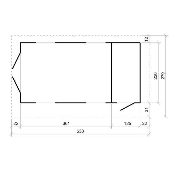 Timbela - Abri de Jardin Qualité Premium 8.52+2.95 m² - Kit tout compris avec sol, tuiles bitumineuses, set de peinture - Timbela M905C-CAVERN STEEL - Image 7