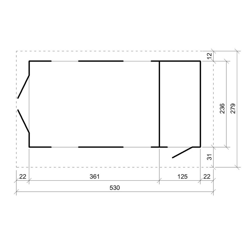 Timbela - Abri de Jardin Qualité Premium 8.52+2.95 m² - Kit tout compris avec sol, tuiles bitumineuses, set de peinture - Timbela M905C-CAVERN STEEL - Image 7