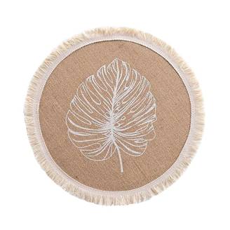 Set de Table Rond en Jute "Mogador" 38cm Naturel
