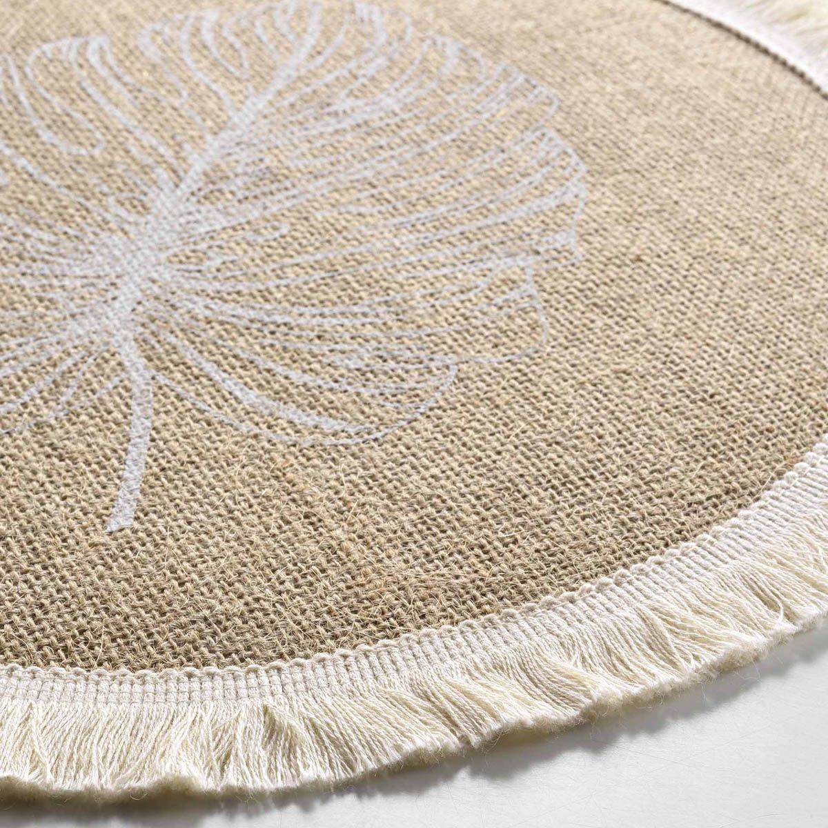 Set de Table Rond en Jute "Mogador" 38cm Naturel - Image 2