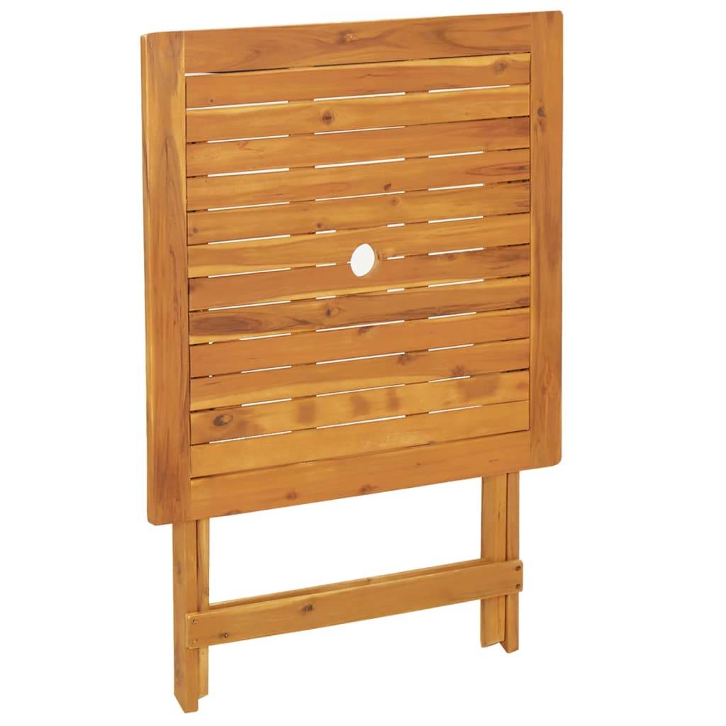 Maison Chic - Ensemble de bistro 3 pcs | Mobilier d'extérieur bleu et blanc tissu et bois massif Maison Chic - Image 8
