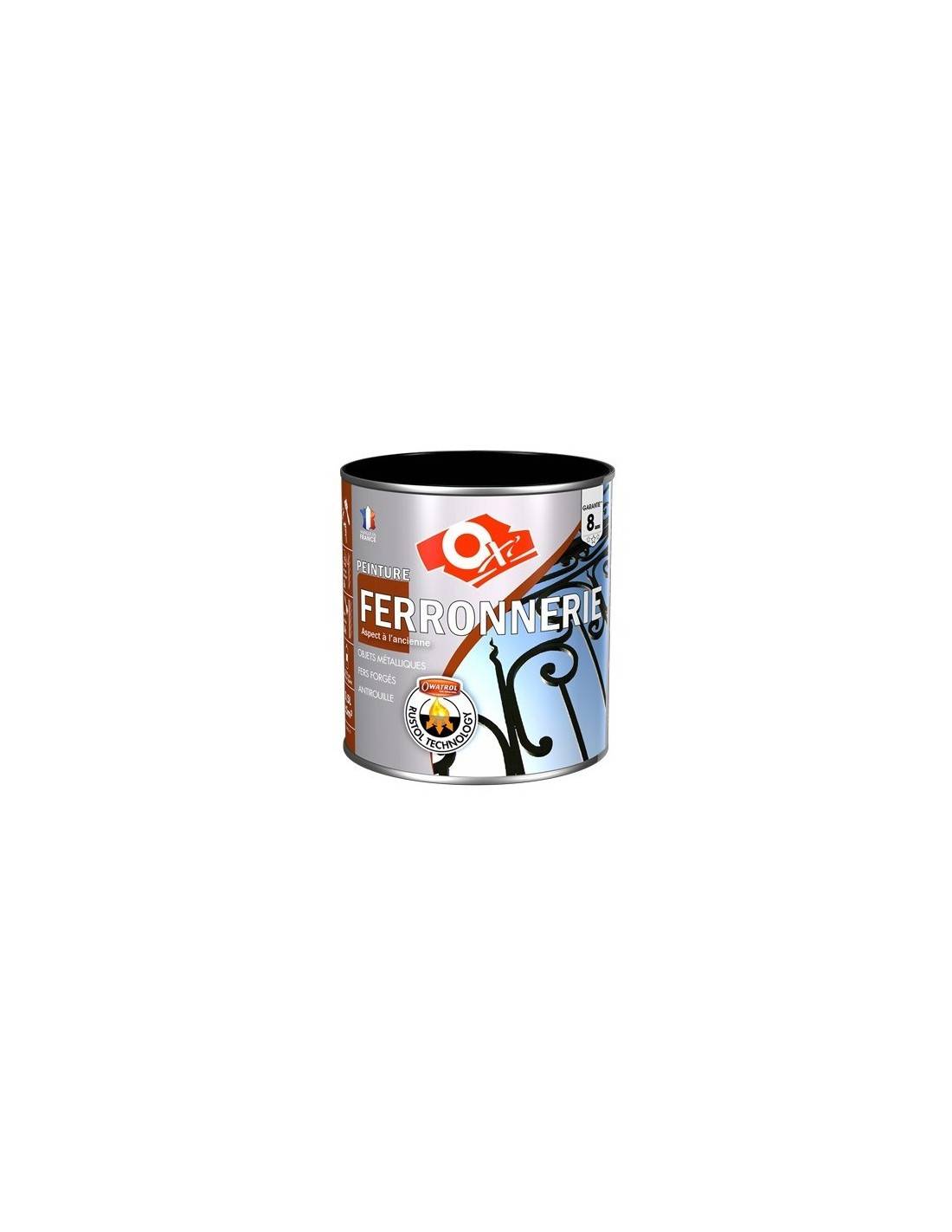 Oxi - Peinture Oxi Ferronnerie Noire 250ml Protection Antirouille Durable Pour Métaux - Oxi