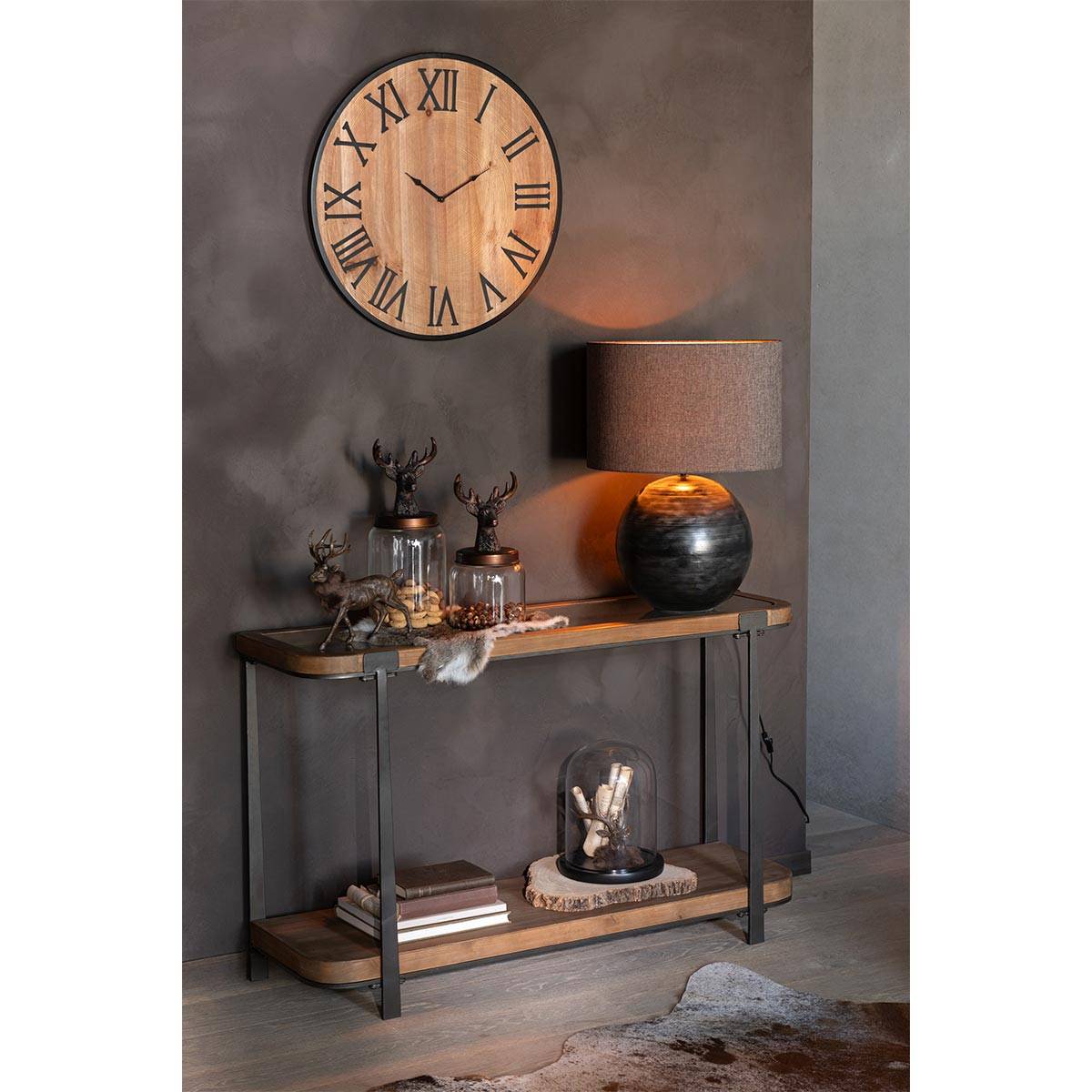 Horloge Murale Effet Bois "Nue" 60cm Naturel - Image 5