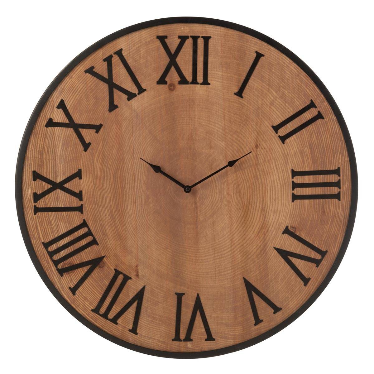 Horloge Murale Effet Bois "Nue" 60cm Naturel