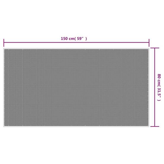 Tapis de Patio Lavable en Polypropylène Réversible Tissage Plat Marron et Blanc 80x150 cm – ComfortXL Outdoor Living - Image 7