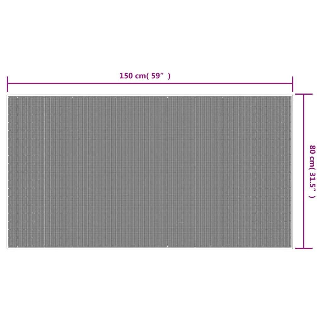 Tapis de Patio Lavable en Polypropylène Réversible Tissage Plat Marron et Blanc 80x150 cm – ComfortXL Outdoor Living - Image 7