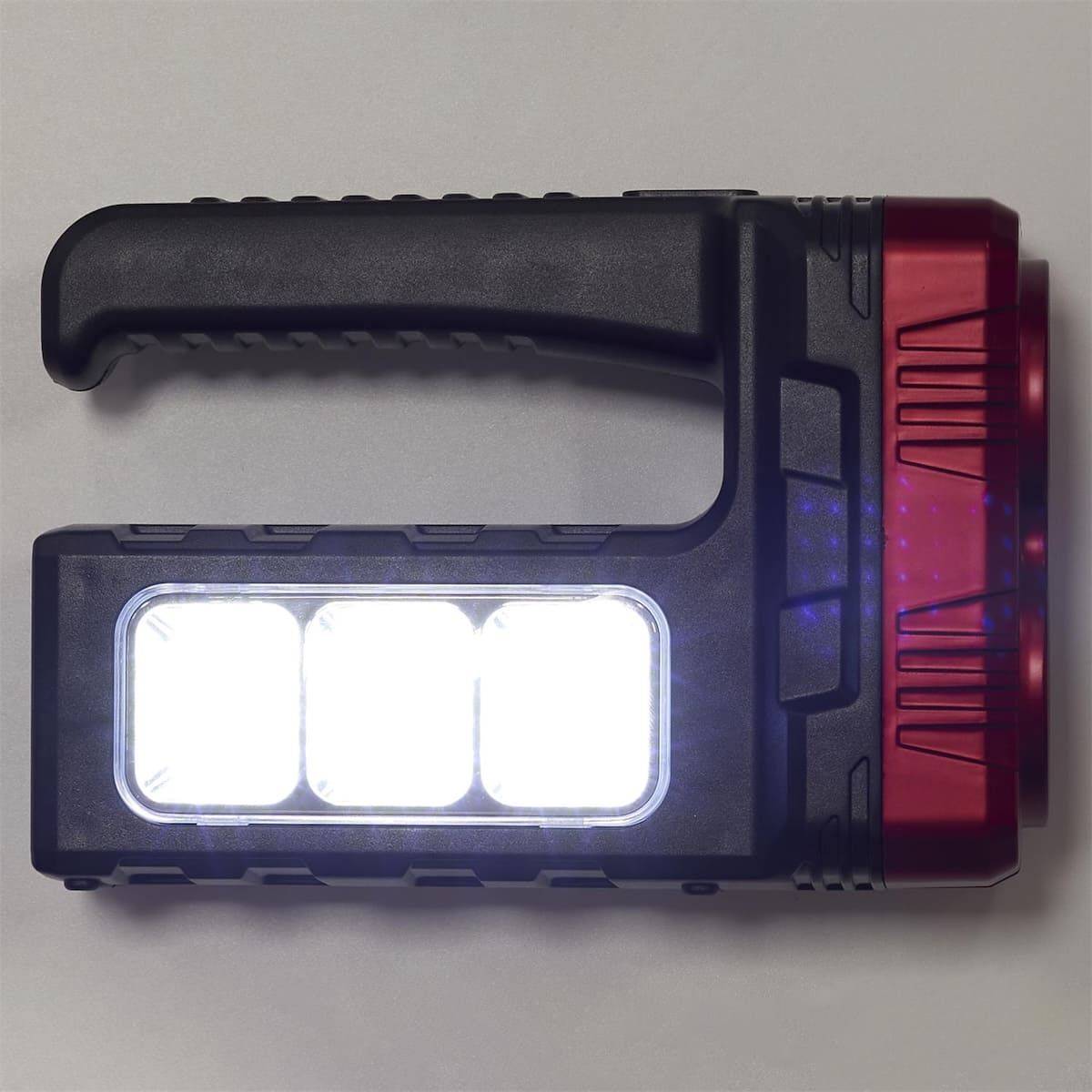 ALTOBUY - Lampe baladeuse LED compacte 2 en 1 mode projecteur ou lampe torche double éclairage rechargeable USB et solaire - - Image 7